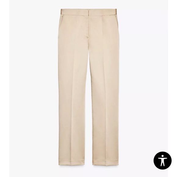Zara Satin Straight Leg pants. Size L,XL - Picture 7 of 10
